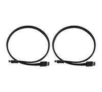 Generchin 2X Cable Extensor Oculink PCIE 4.0 X4 GEN4 SAS4 SFF-8611 GPU SSD OCuLink 4X Cable Plateado de 24 Gbps