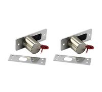 Generchin 2X Cerradura de Puerta Electrónica Impermeable con Cerrojo NC, 12 V CC, Inducción Automática, para una Seguridad Diaria