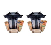 Generchin 2X Contador de Monedas en Tubo Clasificador de Monedas con Envoltorios Monedas, Máquina Contadora Cambios Clasificadora de Cambios 5 en 1, Soporte
