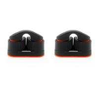 Generchin 2X Cornamusa para con Rodamiento de Bolas, Kit de Leva de Carbono, Guía de Cuerda para Velero, Canoa, Auxiliar Grande.