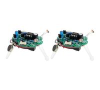 Generchin 2X Kit de Bricolaje para Soldar con Luz de Respiración LED, Robot Intermitente de Luciérnaga Simulada, Sensor Fotosensible, Pieza de Robot Móvil, Kit de Bricolaje
