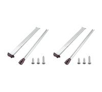 Generchin 2X Reemplazo de Guías de Cajón de Metal para Cómodas y Mesitas de Noche, Kit de Rieles y Rieles para Cajones con Placa de Soporte de Metal