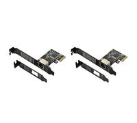 Generchin 2X Tarjeta de Red PCIE de 5GB PCI Express X1 A RJ45 Tarjeta de Red de Servicio Gigabit Ethernet 10/100/1000M/2.5G/5G para PC