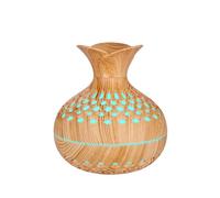 Generchin 300ml USB Air Humidifier Mini Humidifier Desktop Humidifier Hollow Vase Shape Humidifier with Colorful Night Lights A