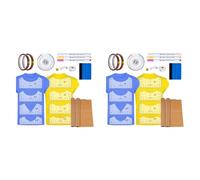 Generchin 36 Piezas de Accesorios de Sublimación, Herramienta de Alineación de Vinilo con Guía de Regla para Camisetas, Prensa de, Hoja Antiadherente, Cinta Resistente Al