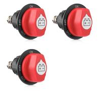 Generchin 3X Interruptor de Desconexión de Batería 12-48 V, Interruptor Aislador de Apagado de Corte de Batería para Marino, RV, ATV, Coche, Vehículo Utv 100 A