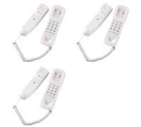 Generchin 3X Teléfono de Pared, Teléfono con Cable, Teléfono Fijo, Teléfono Residencial, Extensión Pequeña, Extensión Pequeña para Colgar, Hotel, Oficina en Casa,