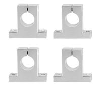 Generchin 4 Piezas de Varilla de Sujeción de Riel de Movimiento Lineal, Soporte de Eje de Guía de Riel, Montaje de Acoplamiento SK20 20 mm