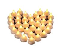 Generchin 48 Velas de Agua Sin Llama, Velas ElectróNicas de Agua Flotante, Velas para Cena en la Piscina para Bodas (Luz Amarilla)