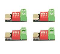 Generchin 4PCS Tipo-C PD QC Trigger 5V-20V DC Módulo de Potencia de Voltaje Ajustable Ajuste de Dial Voltaje Módulo de Señuelo de Carga Rápida