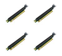 Generchin 4X Adaptador de Tarjeta Vertical PCIE 16X PCI Express 3.0 PCI-e A PCI-e 16X Convertidor de Ranura Conectores de 90 Grados para Servidor 1U