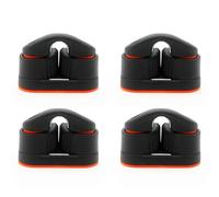 Generchin 4X Cornamusa para con Rodamiento de Bolas, Kit de Leva de Carbono, Guía de Cuerda para Velero, Canoa, Auxiliar Pequeño.