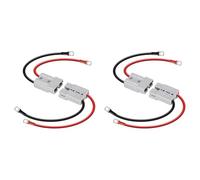 Generchin 4x Kit de Conector 50A Enchufe Cables de Batería de Calibre 8 de 30 cm Conectores Rápidos Impermeables para Lifepo4