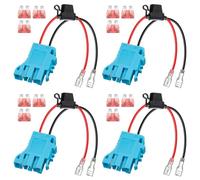 Generchin 4X Reemplazo del Conector del Mazo de Cables de 12 AWG Compatible con Juguetes para Montar en Vehículos con Batería SLA de 12 V Peg-Perego
