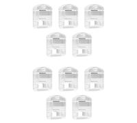 Generchin 60 Piezas de Hilo de Bordar Acrílico, Organizadores de Hilo de Bordar Transparentes, Bobinas de Hilo Fino, Bobinas de Hilo de Punto de