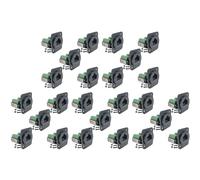 Generchin Adaptador de Terminal de Tornillo de Montaje en Panel Hembra RJ45 de 25 Piezas, Terminal Tipo D RJ45 8P8C Hembra A Terminal de 8 Pines