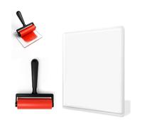 Generchin Almohadilla de Gel con Pincel: Placa de Gel Reutilizable para Monoimpresión, Estampación y Texturas para Principiantes, Artistas y Terapia.