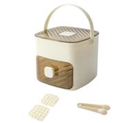 Generchin Bandeja para Cubitos De Hielo con Tapa para Congelador con 2 Bandejas Molde para Cubitos De Hielo Cuadrados PequeñOs De FáCil LiberacióN para Bebidas Bebidas Whisky A