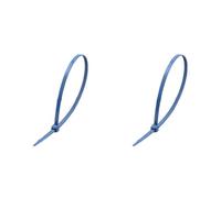 Generchin Bridas Detectables de Metal, Bridas Azules (Paquete de 200 Unidades), 300 X 4,8 mm