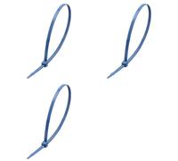 Generchin Bridas Detectables de Metal, Bridas Azules (Paquete de 300 Unidades), 300 X 4,8 mm