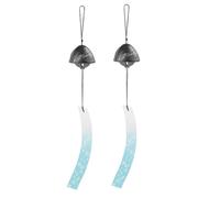 Generchin Carillón de Viento Japonés Negro, Carillón de Viento de de Hierro Fundido del Sur, Hermoso Carillón con Dije para el Hogar