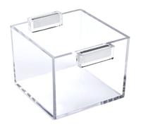 Generchin Cubierta Protectora Cuadrada para Interruptor Pulsador Magnético, Transparente, Resistente Al Agua y Al Polvo, para Tomas de Corriente.