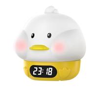 Generchin Despertador Luminoso, Dormitorios de Adultos y Niños, Cuenta con Función Snooze y Puerto de Cargador USB, Doble Alarma Pato
