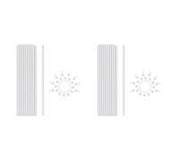 Generchin Estacas para Plantas, Palitos para Plantas, 40 Piezas de Estacas Acrílicas Transparentes de Soporte para Plantas, Estacas de Tallo Único de Jardín de 16 Pulgadas para Interiores