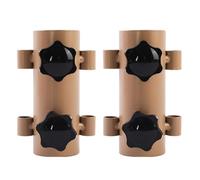 Generchin Juego de 2 Piezas de Poste de Toldo, Tubo Fijo, Resistente Al Viento, Ajustable, Accesorios para Poste de Soporte para Tienda de CampañA Al Aire Libre, Color Caqui