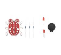 Generchin Kit Electrónico Hazlo Tú Mismo: Ojo de Gorgojo, para Principiantes, Aprende A Soldar, Divertido Kit, Regalo Hecho A Mano, Ideal para Estudiantes, Experimentos, Color Rojo.