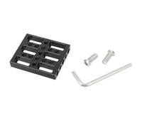 Generchin Mini Placa de Queso con Orificios Roscados de 1/4 Pulgada para Jaula de Cámara DSLR, Bloque de Riel, Varillas de de, Accesorio de Montaje DIY.