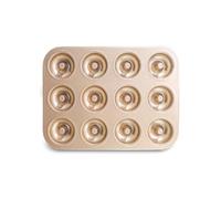 Generchin Molde para Pastel de Donut con Agujeros, PasteleríA de Chocolate DIY, Postre, Galleta, Molde para Hornear Muffins, Utensilios Hechos a Mano, 12 Tazas de