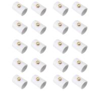 Generchin Nebulización con Boquilla Nebulización PVC 20 Piezas 1/2 Pulgada para Acoplamiento Señor Patio Al Aire Libre Sección Dividida PVC con Boquilla Nebulización