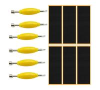 Generchin Paquete de 12 Cintas de Agarre para DiapasóN, Pegatina de Espuma Adhesiva de Repuesto + Destornillador, Herramienta, Destornillador para Tuercas para Patinetas de Dedo