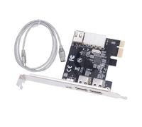 Generchin Tarjeta de Captura de Vídeo PCI-e 1X 1394 DV HD de 4 Puertos Tarjeta Firewire 800/400/200/100 Mbps Compatible con Intercambio en Caliente para Escritorio