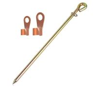 Generchin Varilla de Puesta A Portátil: Clavija de Puesta A con Terminal de Cable de Puesta A Ideal para Cercas Eléctricas, Quemadores y Estacas para Empacar