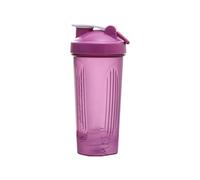 Generchin Vaso Coctelera Deportivo PortáTil Conveniente Vaso Agitador Botella Coctelera de PláStico de 600 Ml Adultos PúRpura