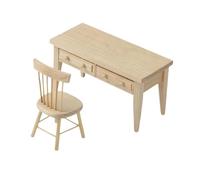 Generic 1:12 Dollhouse Mini Mobre Mobre Table Set Escena Decoración Finger Play Props