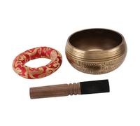 Generic 1 juego de cuenco de música budista, herramienta de , cuenco de cobre para cantar, instrumento de música curativa, cuenco de música, cuenco de curación estilo Nepal, cuenco budista