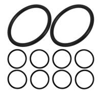 Generic 10 Piezas de Anillos de Goma Negros para Cuencos Sonoros Juntas de Goma Circulares Epdm Durabilidad y Uso Versátil para Instrumentos Musicales