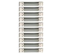 Generic 10 Piezas de Clip de Resorte Flexible Interno para Bolsos, Gafas de Confección de Bolsos, 8.5x1.4 cm de Plata