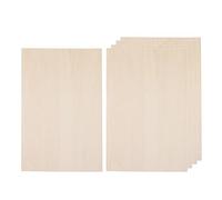 Generic 10 Piezas de Tableros de Madera Contrachapada Fina, Madera Sin Acabado, Tableros, Láminas de Madera para Aviones en Miniatura, Proyectos de Br, 100x50x2mm