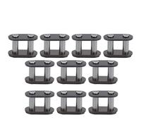 Generic 10 Uds. Conectores Ligeros Resistentes Al Desgaste de Acero de Eslabón Maestro de Cadena T8f para Mantenimiento de Cadena de Bicicleta Material: Acero