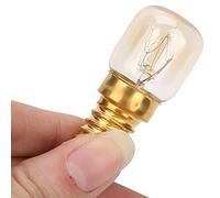 Generic 10 Uds E14 300 ℃ Bombilla de Horno Microondas de Latón Resistente a Altas Temperaturas para Electrodomésticos de Cocina 15W 25W (Portalámparas de latón)