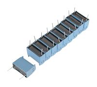 Generic 10 Unidades a Prueba de Humedad 0,33 UF Condensador de Cocina de Inducción Condensador de Plomo Radial 630 V CA 1200 V CC Azul para Circuitos e Inversores de Alta Frecuencia