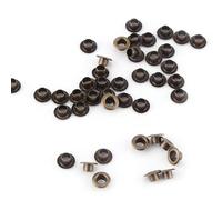 Generic 100 Ojales Pequeños con Arandelas, Ojales de Latón de para Decoraciones Artesanales de Cuero, 5 Mm, 6 Mm, para Artesanía de Cuero (metal)