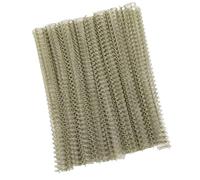 Generic 100 Piezas de Espinas de Encuadernación de Alambre de Doble Bucle en Espiral Duraderas para Informes y Presentaciones Hierro Recubierto de Nailon de 9/16 Pulgadas (Luz de oro)