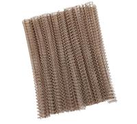 Generic 100 Piezas de Espinas de Encuadernación de Alambre de Doble Bucle en Espiral Duraderas para Informes y Presentaciones Hierro Recubierto de Nailon de 9/16 Pulgadas (Bronce)