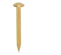 Generic 100 Piezas de Sujetadores Vintage de Material de Latón con Cabeza Redonda para Instalación Artesanal y Colgar Cuadros (18 mm de largo)