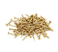 Generic 100 Piezas de Sujetadores Vintage de Material de Latón con Cabeza Redonda para Instalación Artesanal y Colgar Cuadros (10 mm de largo)